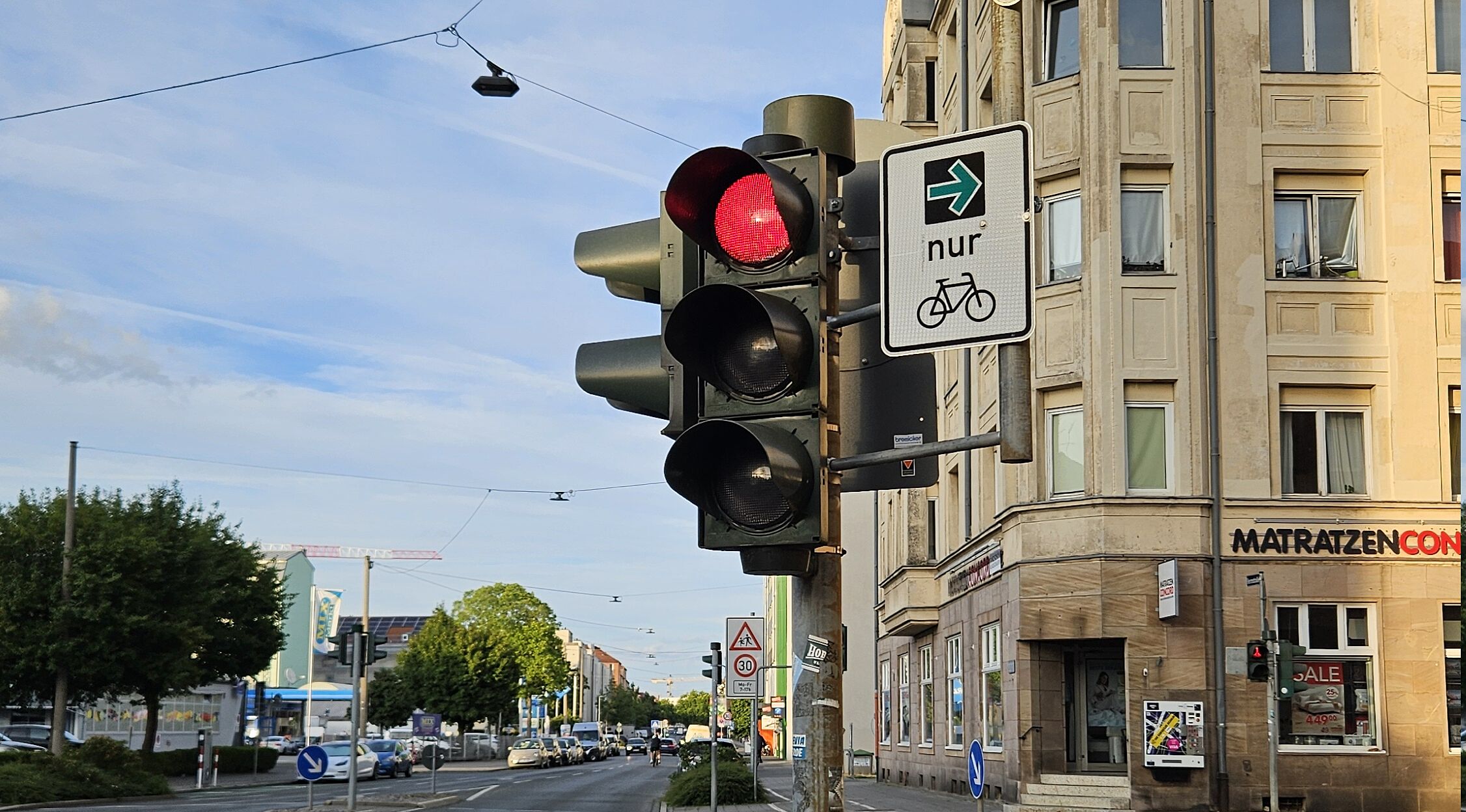 Grünpfeil für Radfahrer