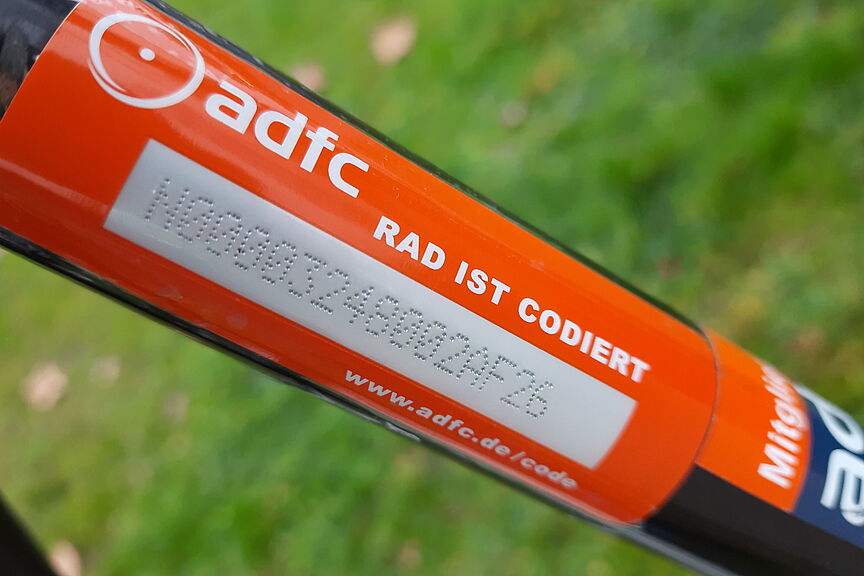 Fahrrad-Codierung mit Nadelmarkierer Fahrrad-Codierung mit Nadelmarkierer