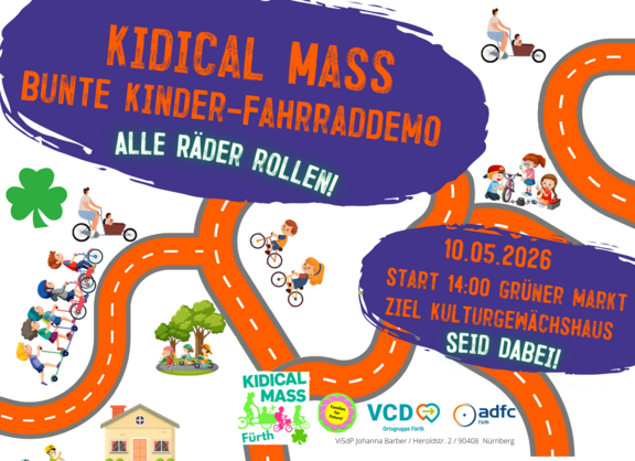 Kidical Mass fürth Mai 2026