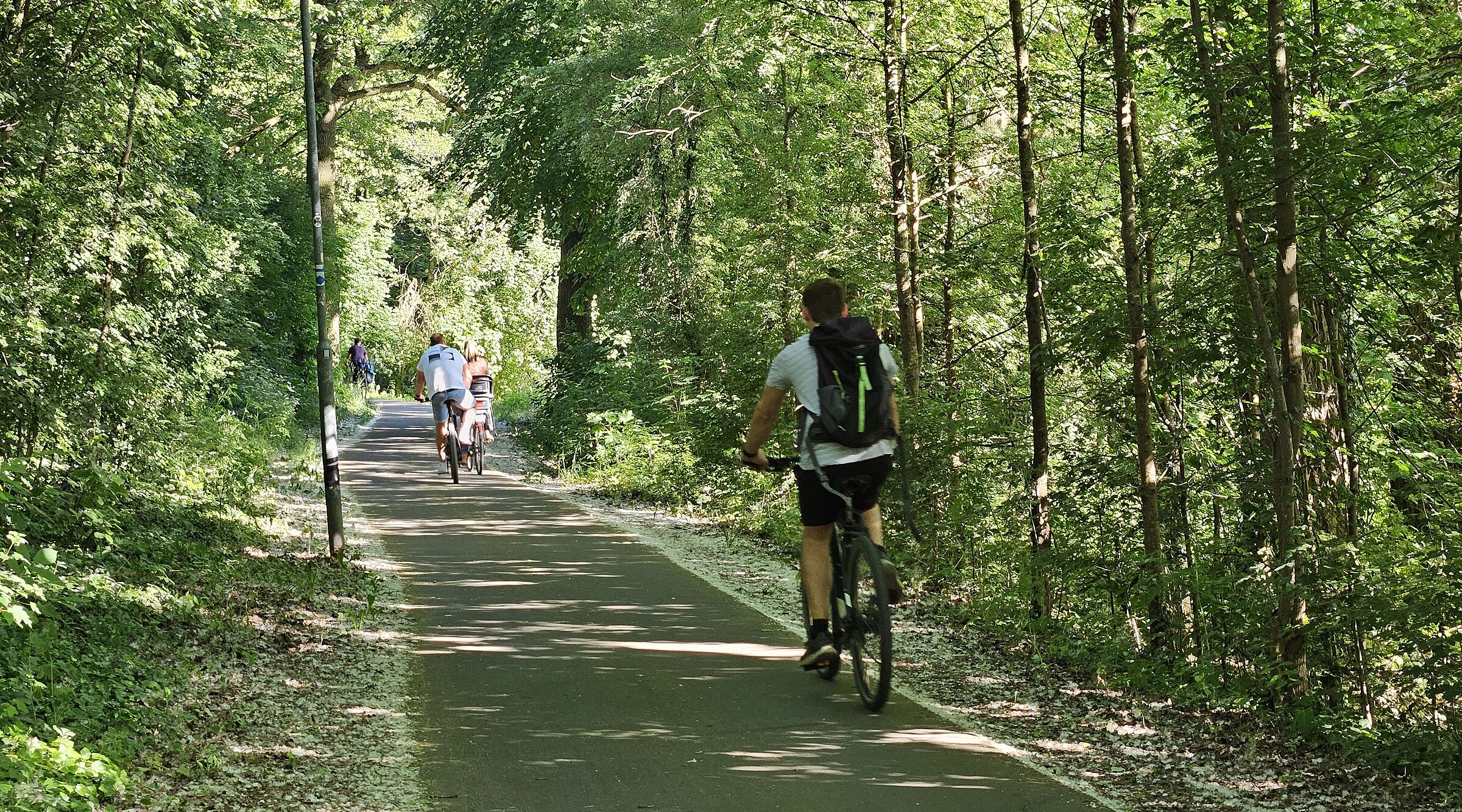 Radfahrende auf dem Regnitztal Radweg