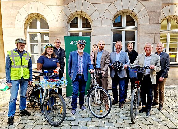 Auftaktveranstaltung mit dem Rad zur Arbeit