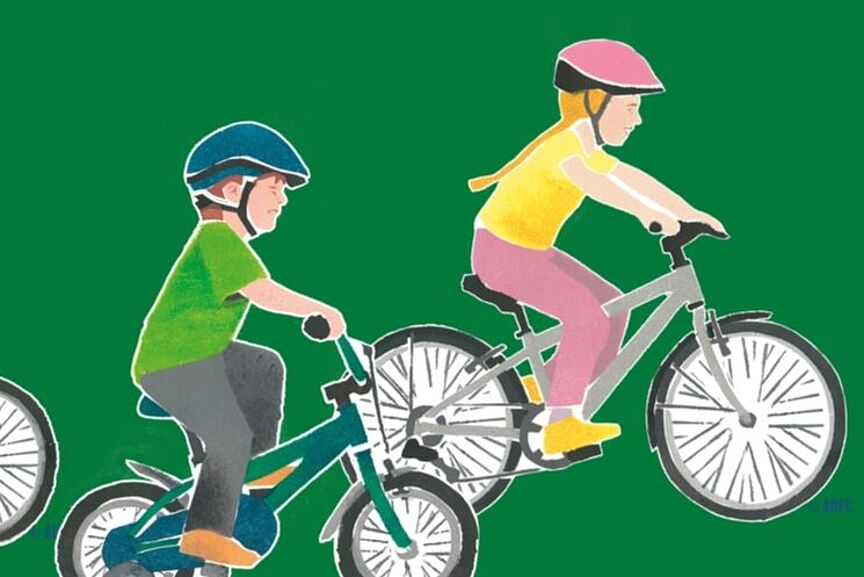 KRaSch Header Kinder auf Fahrrädern