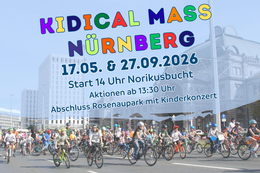 ADFC Nürnberg - Kidical Mass 05/2026 - Flyer ADFC Nürnberg - Kidical Mass 05/2026 - Flyer