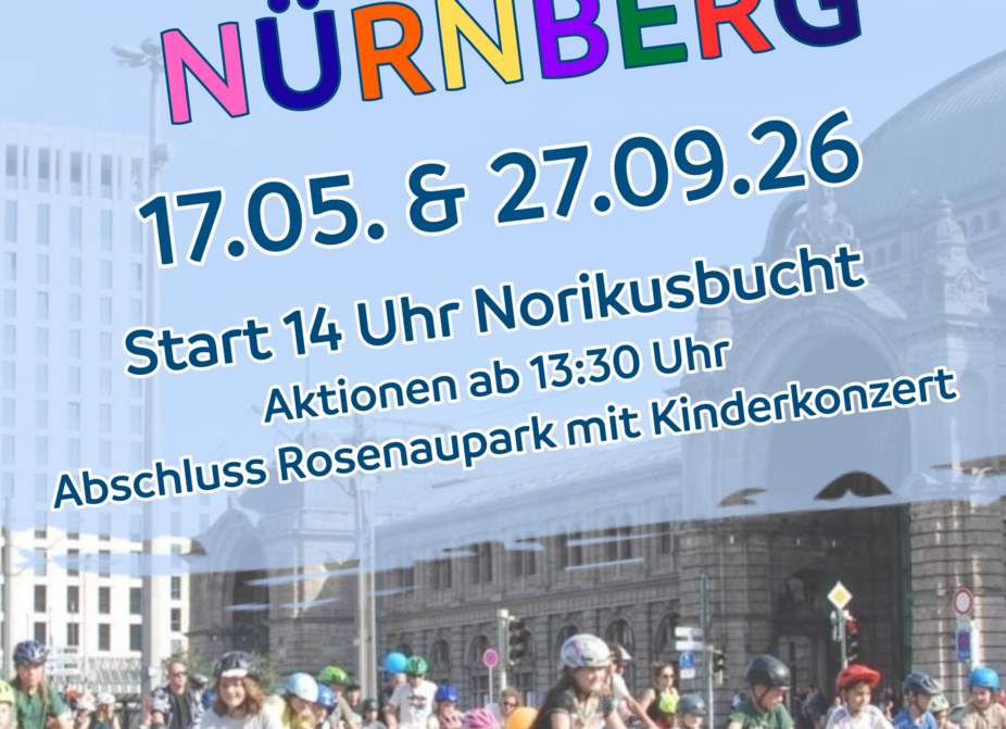 ADFC Nürnberg - Kidical Mass 05/2026 - Poster ADFC Nürnberg - Kidical Mass 05/2026 - Poster